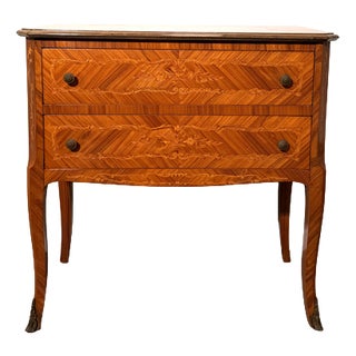 French Marquetry Chest of Drawers For Sale