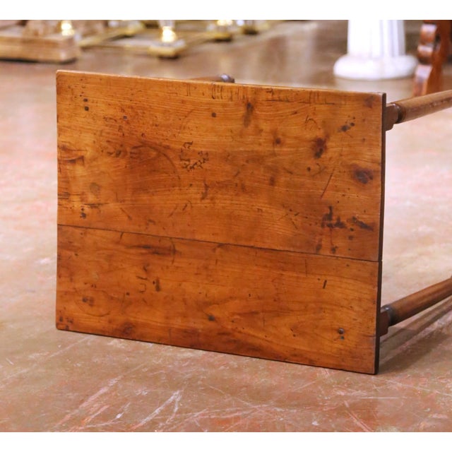 19th Century French Louis Philippe Cherry Bedside Table With Drawer For Sale - Image 12 of 13