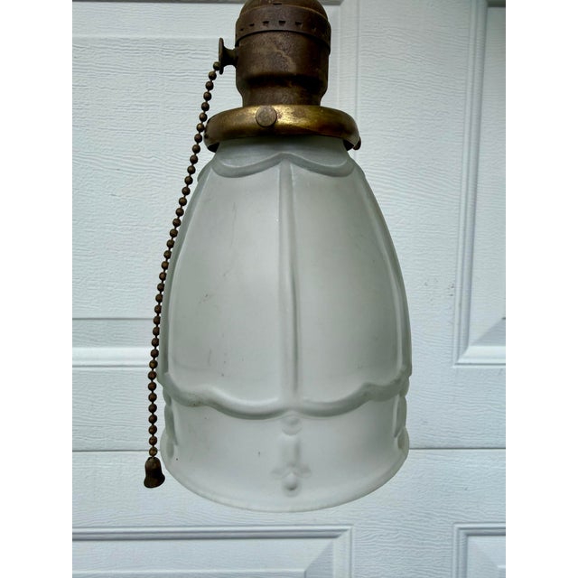 Petite Pendant Light Darling, antique, 1920s/30s era pendant light. Petite size, perfect for a powder room or small...