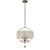 Alenya 4 Light Fabric Drum Pendant For Sale