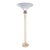 Vintage Lucite, Brass & Frosted Acrylic Torchiere Floor Lamp For Sale