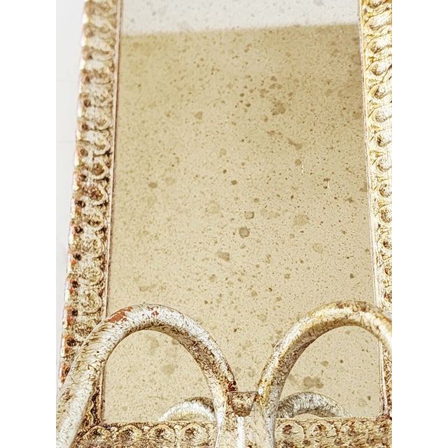 Vaughan Designs Antique Silver Mirrored Wall Sconces-a Pair For Sale - Image 13 of 16