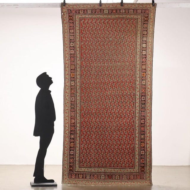 Karabakh wool carpet, fine knot, manual production. This piece is attributed to the mentioned designer/maker. It has no...