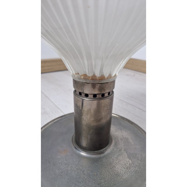 Metal Polinnia Table Lamp in Burnished Brass with Crystal Diffuser Blue by BBPR for Artemide, 1964 For Sale - Image 7 of 18