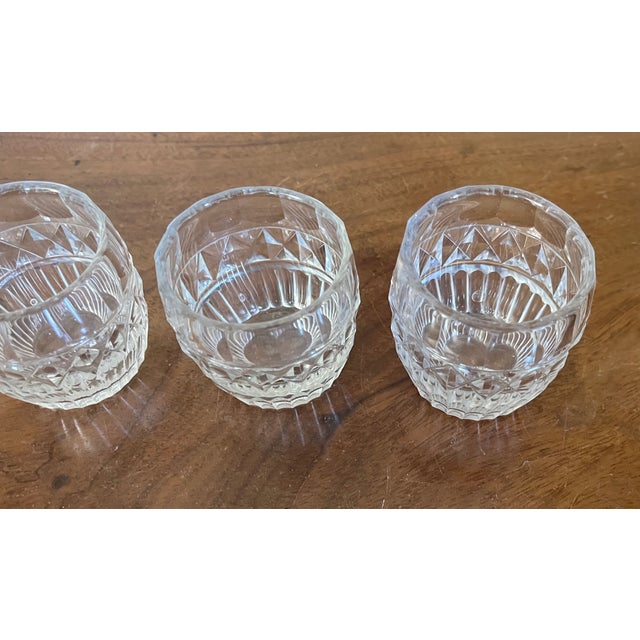 Antique English George III Anglo Irish Diamond Cut Crystal Whisky Shot Glasses - Set of 4 For Sale - Image 14 of 16