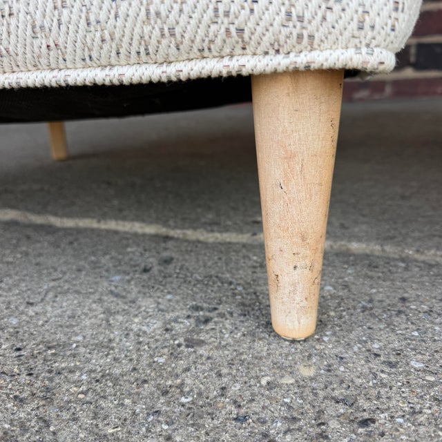 Pair of Custom White Tub Chairs Mid Century Modern For Sale - Image 11 of 12
