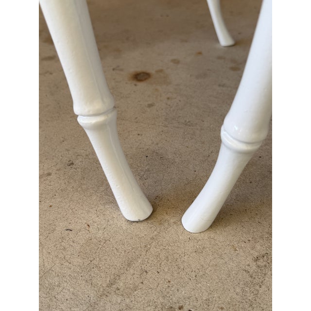 Pair of Mid-20th Century Faux Bamboo Side Chairs by Phyllis Morris For Sale In Naples, FL - Image 6 of 12