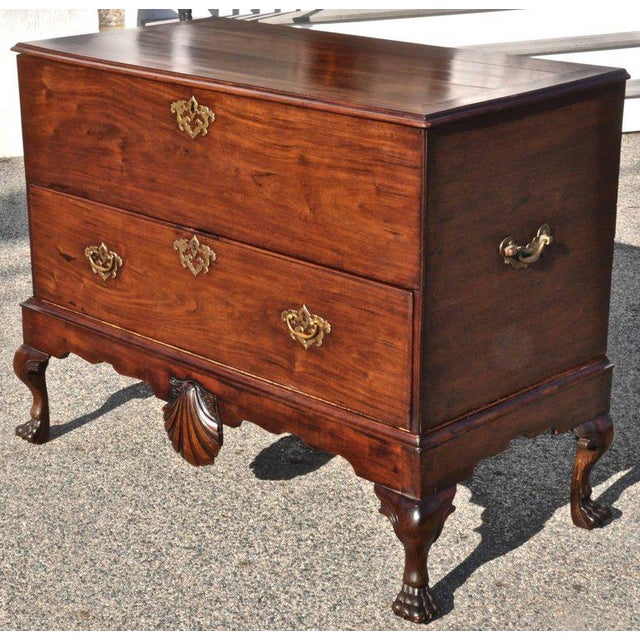 Early 18th Century Irish Mahogany Blanket Chest on Stand Chairish