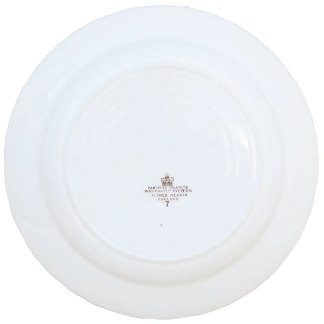 Farmhouse 1880s English Staffordshire Brown Ironstone Transferware Bowls, Set of 3 For Sale - Image 3 of 4