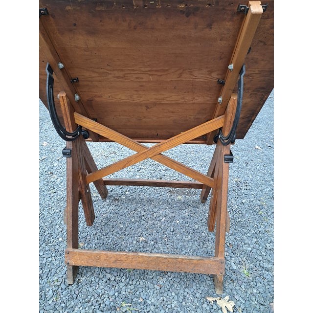 Antique Keuffel & Esser Popular Drawing Table For Sale - Image 11 of 13