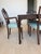 1960s Michael Taylor for Baker Mid-Century Asian pagoda -style extension dining table Walnut finish with two leaves and pads