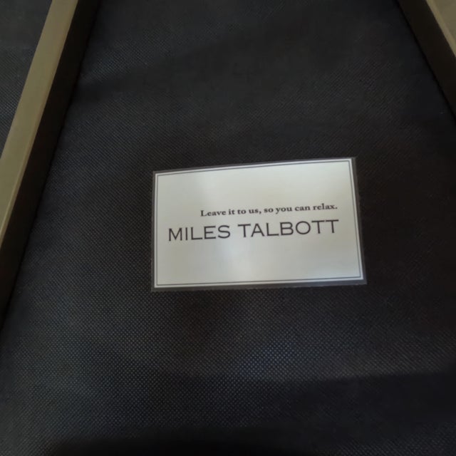 Miles Talbott Accent Chairs in Gold /Linen -Set For Sale - Image 10 of 12