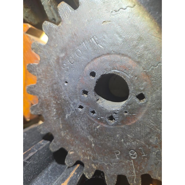 Vintage Industrial Era Gear Wall Art, Steampunk For Sale - Image 13 of 17