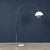 1970s Vintage Italian Chrome Arc Floor Lamp with Opaline Shade, 1970s For Sale - Image 5 of 18