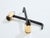 Brass Pencil Andirons Wrought Iron 1960s For Sale - Image 6 of 9
