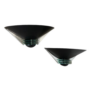 Modern Metal & Acrylic Glass Post Wall Light from Hustadt Leuchten, 1980s For Sale