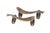 Rustic Antiqued Brass Fish Cabinet Pulls, a Pair For Sale - Image 3 of 5