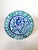 Vintage Granada Spanish Fajalauza blue/green pomegranate plate. Hand painted with lovely flower detail. Ready to hang with...