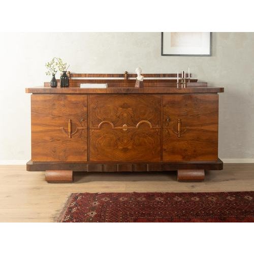 Art Deco Sideboard in Burr Walnut Veneer, 1920s For Sale - Image 12 of 12