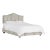 Margaux Bed in Cream Grey Washed Cheetah, King For Sale