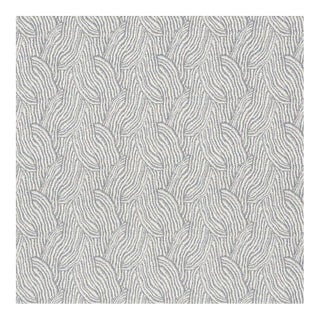 Schumacher Strata Indoor/Outdoor Fabric in Slate For Sale