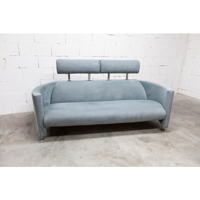 Negresco Sofa in Moiré Velvet by Bernard Massot for Neology France, 2000 For Sale - Image 16 of 18