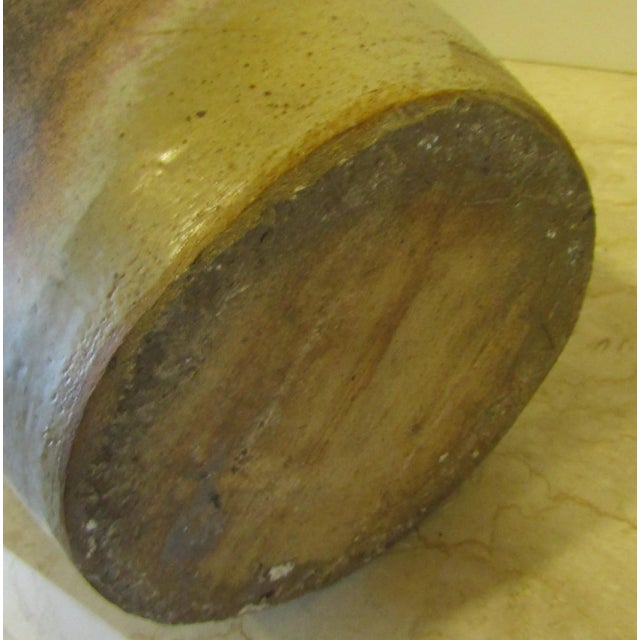 1950s Large Monté Artist Signed Amorphic Figurative Studio Pottery Floor Vase For Sale - Image 11 of 13