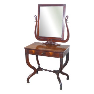 Charles X Dressing Table with Drawer For Sale
