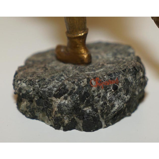 Demetre Chiparus, Newspaper Boy Statue, Gilt Bronze, 19th Century For Sale - Image 14 of 18