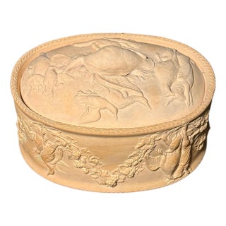 Mid 19th Century 19th Century Caneware Game Pie Dish For Sale