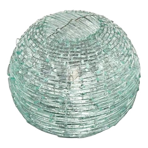 Vintage Hand-Assembled Glass Tao Table Lamp, Italy, 1960s For Sale