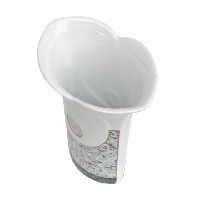 Hutschenreuther Vase Ig Bce, Germany, 1990s, Decorative Porcelain, Model 69 For Sale - Image 4 of 10