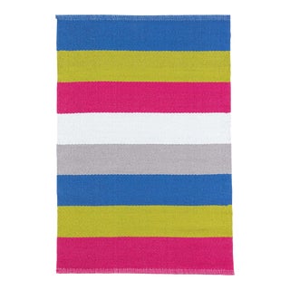 Dash & Albert by Annie Selke Jules Stripe Indoor/Outdoor Rug, 2' x 3' For Sale