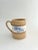 Vintage Mocha Yellow Wear mug and matching pitcher, crafted by East Knoll Pottery in CT.