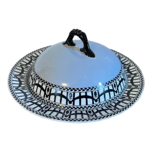 Antique Edwardian Royal Worcester Porcelain Covered Muffin Dish