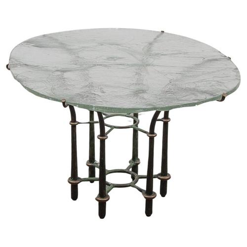 Brutalist Coffee Table with Floating Glass Top by Lothar Klute, 1980s For Sale - Image 15 of 15