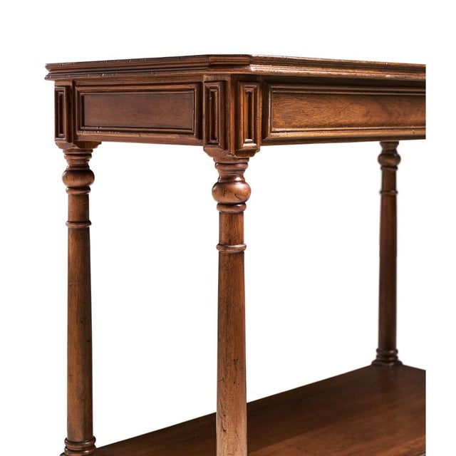 2020s Georgian Style Walnut Side Table For Sale - Image 5 of 9