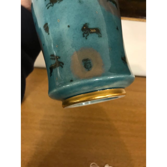 1950s Vintage Sevres and Decorated by E. Metayer Vases- a Pair For Sale In Cleveland - Image 6 of 8