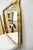 Vintage Hollywood Regency Gold Scalloped Serpentine Wood Frame Wall Mirror For Sale - Image 9 of 15