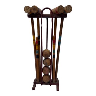 Vintage 1950’s Croquet Set For Sale