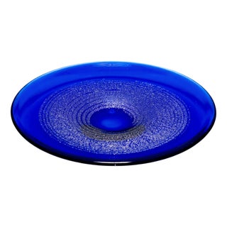 Glass Bowl with Gold Foil from František Vízner, Czechoslovakia, 1976 For Sale