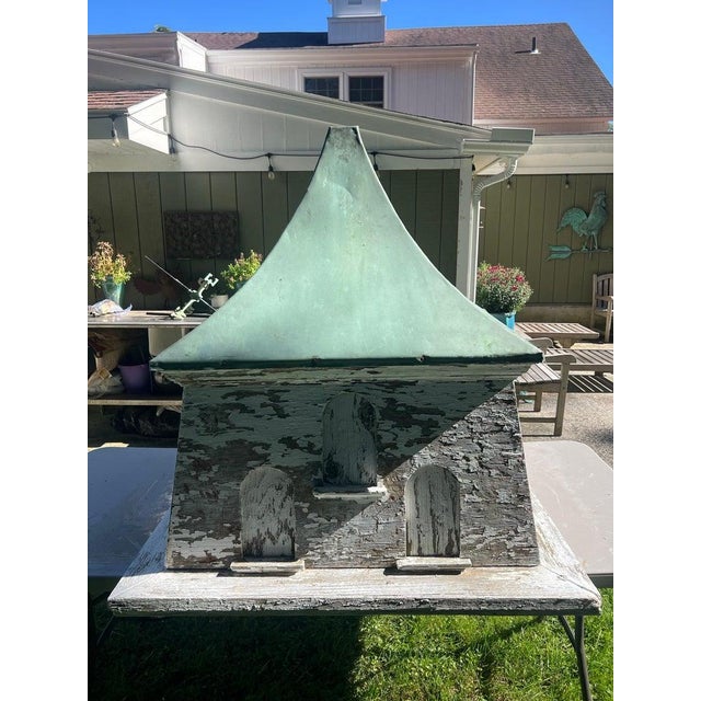 Monumental Antique Dovecote Cupola With Patina'd Copper Roof For Sale - Image 13 of 18