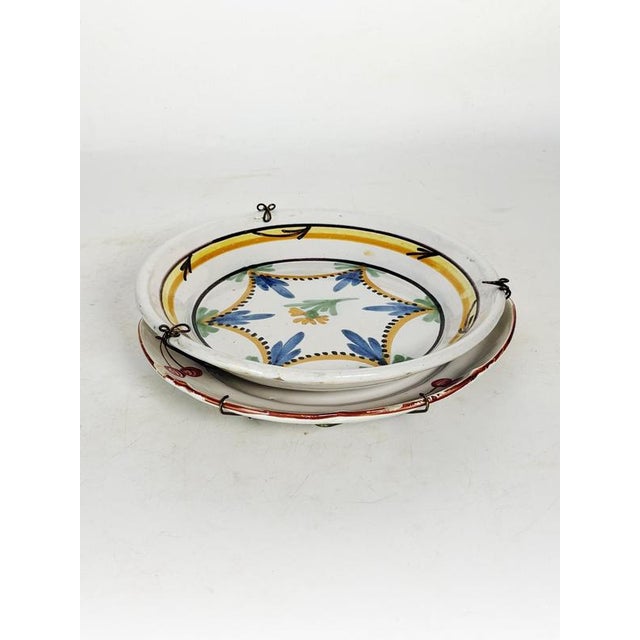 Antique French Ceramic Plates, 1800s, Set of 2 For Sale - Image 16 of 17