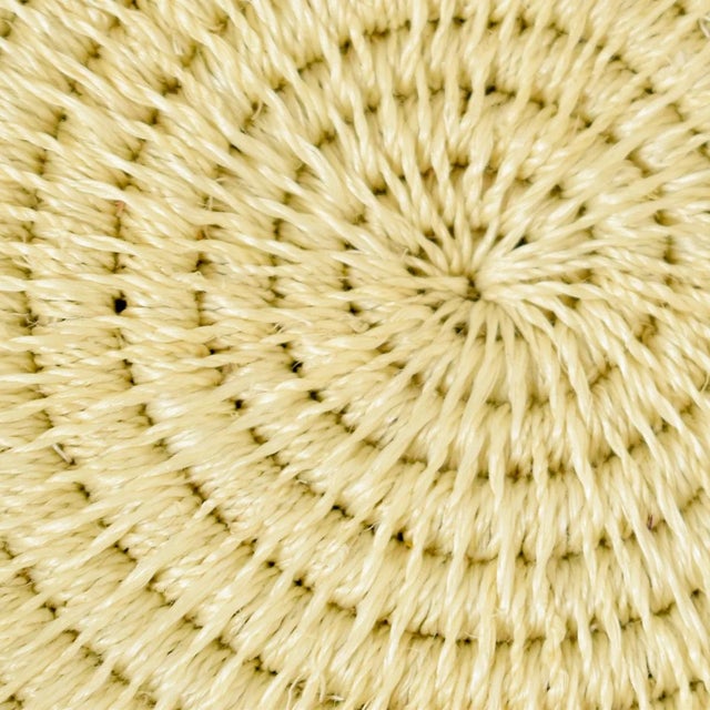 Early 20th Century Coiled Woven Basket Uganda 12inch For Sale - Image 4 of 6