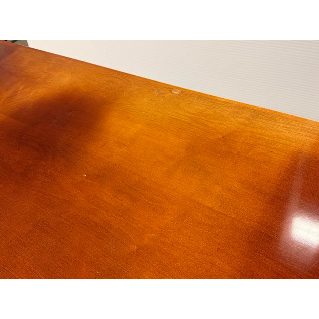 Transitional Cherry Stain Executive Desk For Sale - Image 12 of 12