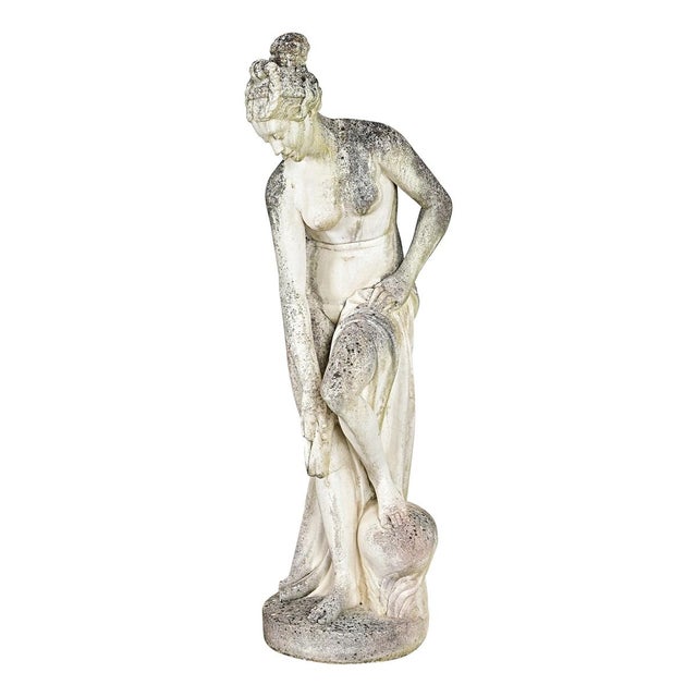 Early 20th Century English Reproduction Statue of La Baigneuse or Venus Bathing For Sale In Baton Rouge - Image 6 of 14
