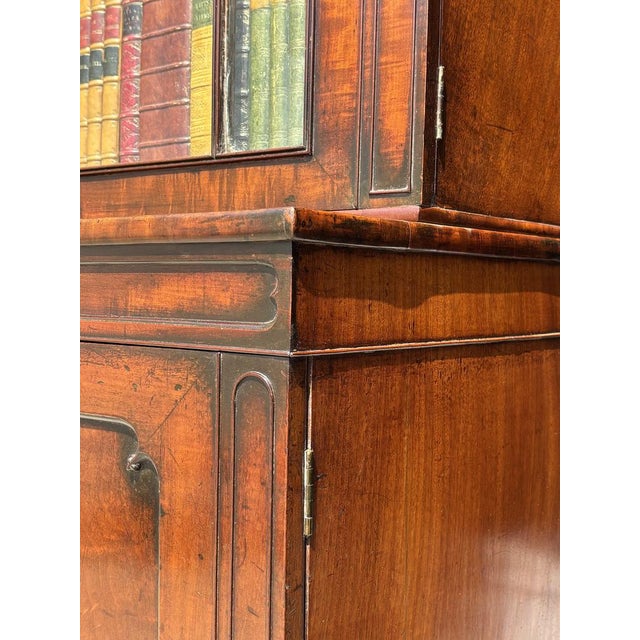 Antique George III Tall Mahogany Bookcase, 1780 For Sale - Image 11 of 16