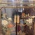 Vintage Chinoiserie Black Lacquer Floral and Bird Cabinet For Sale - Image 4 of 10