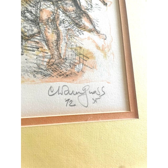 Chaim Gross Chaim Gross Pencil Signed Lithograph and Numbered Titled Mothers Joy For Sale - Image 4 of 9