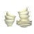 1950s English Wedgwood “Wellesley” Ceramic Tea Cups & Saucers - Set of 6 For Sale